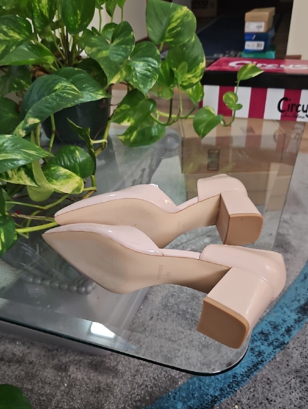 Nine West Blush Patent Pointed D'Orsay Heels - Picture 4 of 5